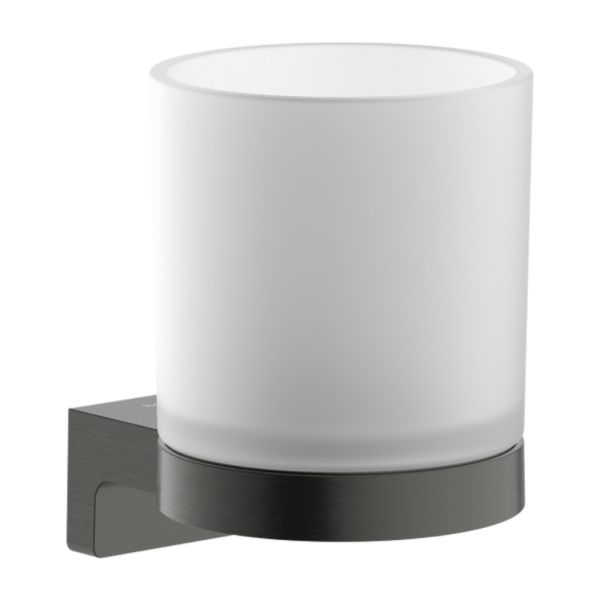 hansgrohe AddStoris S Zahnputzbecher, brushed black chrome 41769340