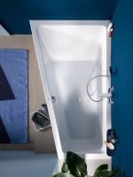 Vorschau: Duravit No.1 Trapez-Badewanne 160x85cm, Rückenschräge links, weiß