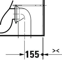 Vorschau: Duravit Qatego Stand-WC Kombination für aufgesetzten Spülkasten, 6 l, Tiefspüler, spülrandlos, weiß