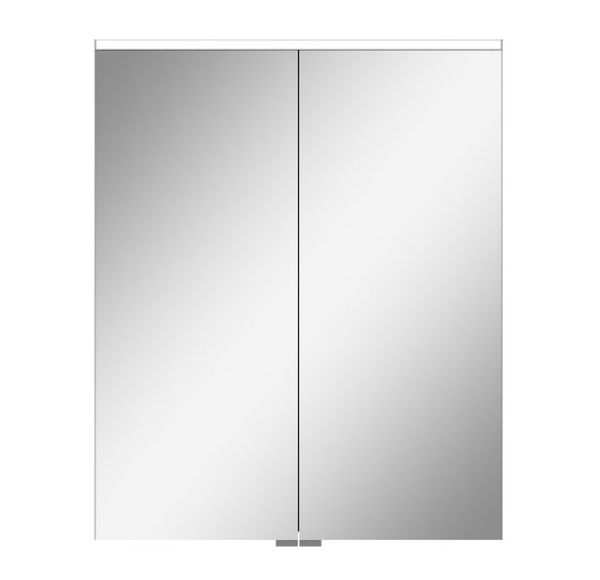 Burgbad Eqio Spiegelschrank 65x80cm mit horizontaler LED-Beleuchtung & Waschtischbeleuchtung