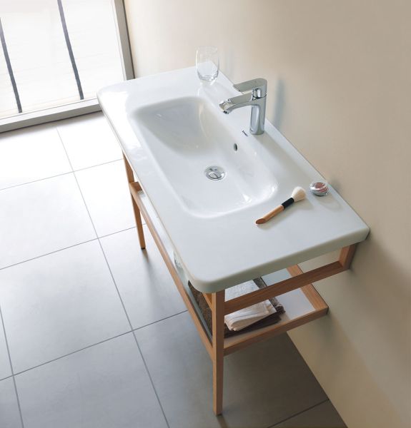 Duravit DuraStyle Waschtisch rechteckig 100x48cm, mit Hahnloch, mit Überlauf, weiß 2320100000