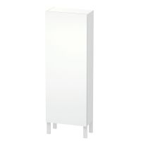 Duravit L-Cube Halbhochschrank 50x132x24,3cm mit 1 Tür, Türanschlag links weiß matt LC1169L1818