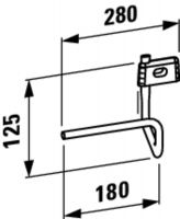 Vorschau: Laufen VAL Handtuchhalter passend zu Waschtisch 81528.4