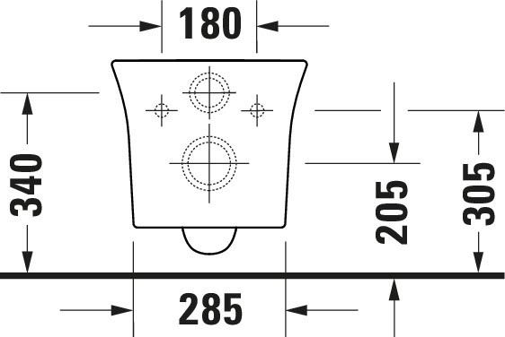 Duravit White Tulip Wand-WC 54x37cm, rund, HygieneGlaze, rimless, Durafix, weiß