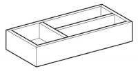 Vorschau: Geberit Smyle Schubladeneinsatz T-Unterteilung, für obere Schublade 32,3cm, lava_2