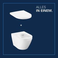 Vorschau: Grohe Euro Wand-WC Set compact mit WC-Sitz, weiß