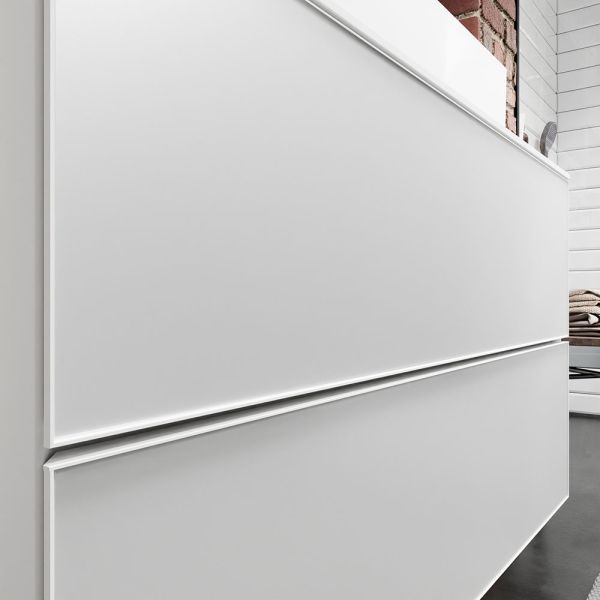 Hansgrohe Xevolos E Unterschrank 137cm für Aufsatzwaschtisch links mit Konsole, 4 Schubkästen
