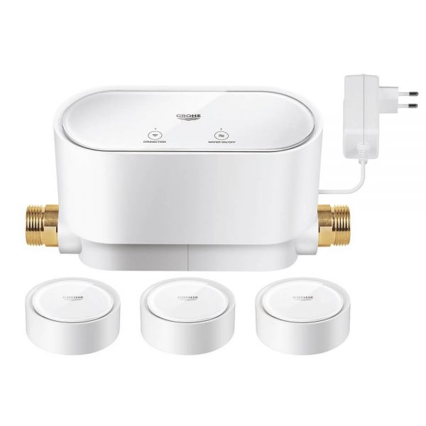 Grohe Sense Wassersicherheits Kit 1x Grohe Sense Guard + 3x Grohe Sense, weiß 22502LN1 1