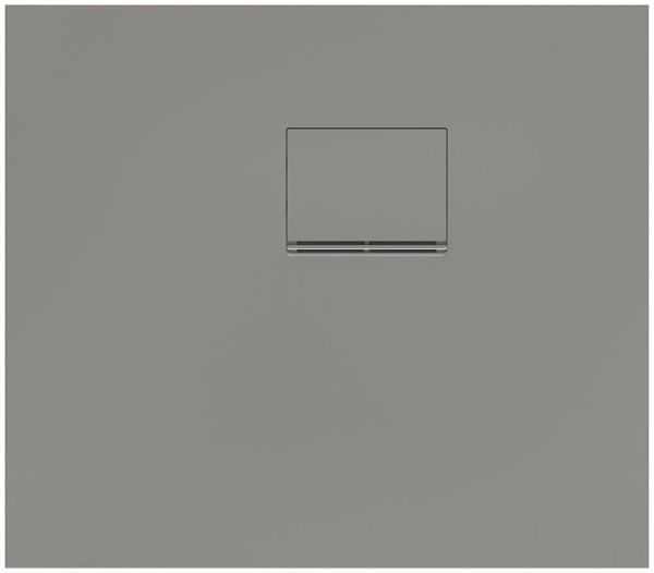 Villeroy&Boch Squaro Infinity Quaryl®-Duschwanne, Eckeinbau rechts gegen Wand, 80x70cm, grey, UDQ8070SQI2RV-3S