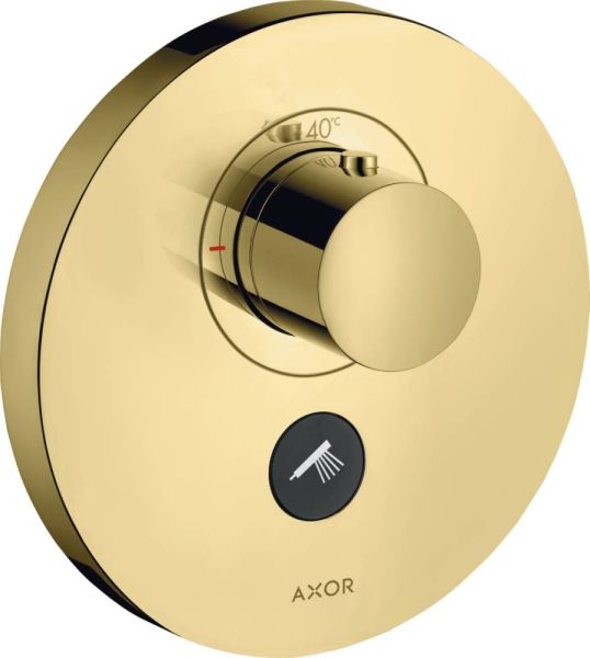 Axor ShowerSelect Thermostat Highflow Round Unterputz, 1 Verbraucher, mit zusätzlichem Abgang polished brass 36726930