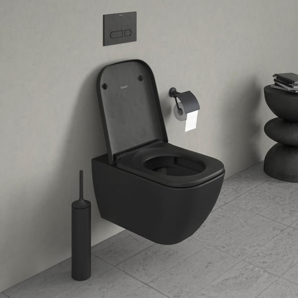 Duravit Happy D.2 WC-Sitz mit Absenkautomatik, abnehmbar, anthrazit matt