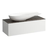 Vorschau: Laufen IL BAGNO ALESSI ONE Schubladenelement 1200, Ausschnitt links, zu WT 81897 4, weiß, H4323220972601