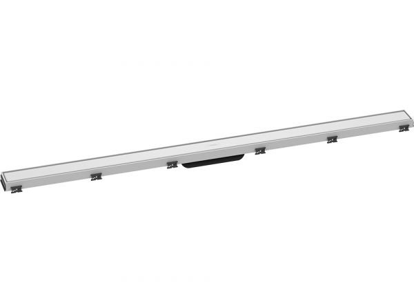 Hansgrohe RainDrain Match Fertigset Duschrinne 120cm, höhenverstell. Rahmen, befliesbar, weiß matt 56042700
