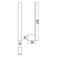 Vorschau: emco loft Reservepapierhalter für 2 Rollen, senkrecht, chrom