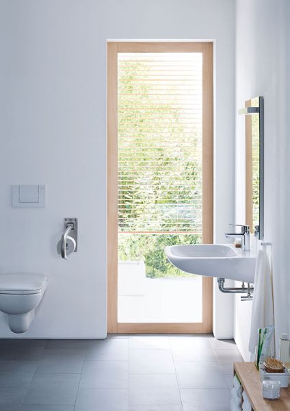 Duravit D-Code Waschtisch rechteckig 60x55,5cm, mit Hahnloch, mit Überlauf, weiß 2312600000