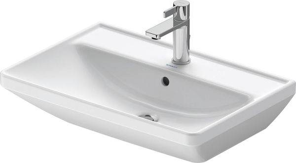 Duravit D-Neo Waschtisch rechteckig 65x44cm, mit Hahnloch und Überlauf, weiß