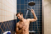 Vorschau: hansgrohe Activera S Duschsystem 240 1jet mit EcoSmart+ & Ecostat Fine Varia, chrom