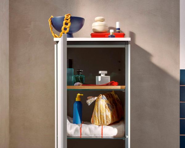hansgrohe Xilesa E Halbhochschrank 40x20cm mit 1 Tür