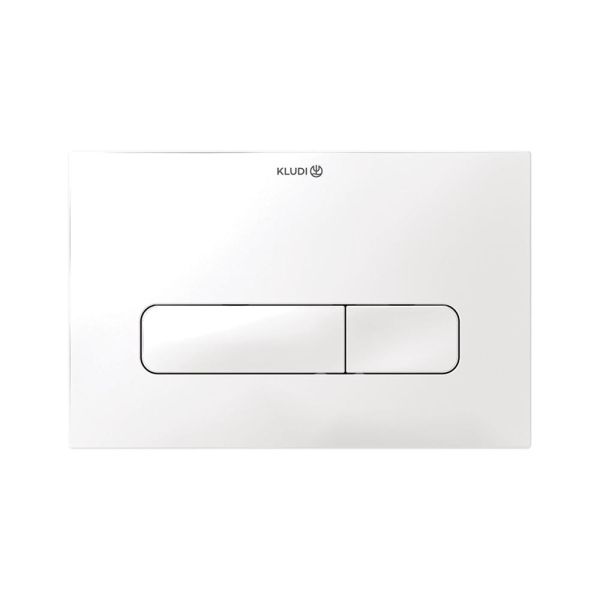 Kludi UNIFIX Betätigungsplatte für 2-Mengen-Spülung, weiß matt 30PP0153