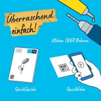 Vorschau: Grohe QuickFix Vitalio Comfort 110 Wandhalter mit Handbrause (3 Strahlarten) & Schlauch chrom 26176001