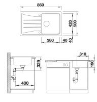 Vorschau: Blanco Sona 5 S Granitspüle SILGRANIT®