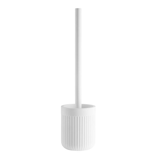 Smedbo WC-Bürstengarnitur, geriffelt, weiß BX563