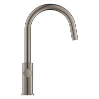 Vorschau: Grohe Blue 2.0 5-in-1-Armatur, C-Auslauf, ausziehbar, hard graphite gebürstet