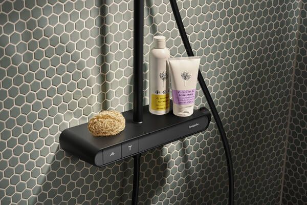 hansgrohe Activera Q Duschsystem 290 1jet EcoSmart+ ShowerTablet Select, schwarz matt