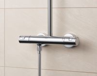 Vorschau: Grohe Vitalio Start 250 Cube Duschsystem mit Thermostatbatterie, chrom