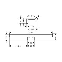 Vorschau: hansgrohe AddStoris S Doppelpapierrollenhalter, brushed bronze