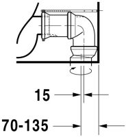 Vorschau: Duravit DuraStyle Stand-WC für Kombination, Tiefspüler 37x70cm, weiß