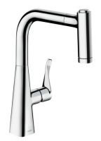 Vorschau: Hansgrohe Metris M71 Einhebel-Küchenmischer 220 mit Ausziehbrause, chrom