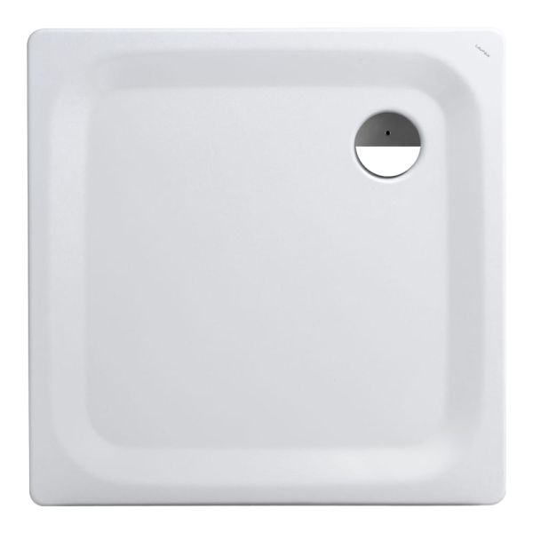 Laufen Platina Duschwanne 90x90cm extraflach 2,5cm, quadratisch, Stahl emailliert, weiß H2150020000401