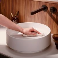 Vorschau: hansgrohe Xuniva Evo S Aufsatzwaschtisch rund Ø40cm mit Ablaufventil