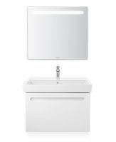 Vorschau: Duravit No.1 Badmöbel-Set 80cm mit Waschtisch, Spiegel, 1 Auszug und Innenschublade