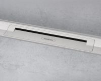 Vorschau: hansgrohe RainDrain Flex Duschrinne 160cm zur Wandmontage, kürzbar, edelstahl gebürstet 56262800