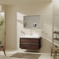 Vorschau: Hansgrohe Xelu Q Waschbecken 100x48cm 2 Hahnlöcher, SmartClean, weiß