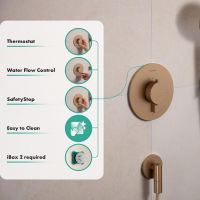 Vorschau: hansgrohe Ecostat Comfort S Thermostat Unterputz 1 Funktion, brushed bronze