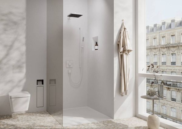 Hansgrohe ShowerSelect Comfort E Thermostat Unterputz für 2 Verbraucher, weiß matt