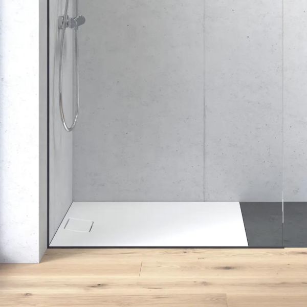 Duravit Stonetto Duschwanne rechteckig 80x90cm, Mineralguss