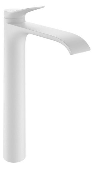 hansgrohe Vivenis hohe Waschtischarmatur 250 CoolStart, Ablaufgarnitur, weiß matt