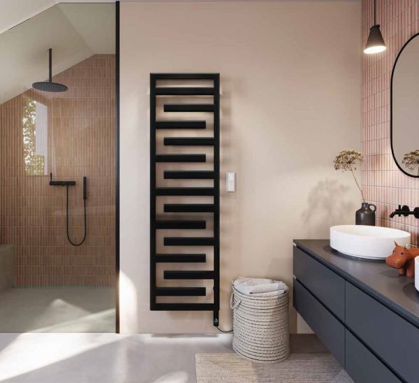 Zehnder Studio Collection Tetris Heizkörper 146x50cm, Elektrobetrieb, golden sand