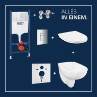 Vorschau: Grohe Solido Compact 5-in1 WC-Set mit Even Drückerplatte, Soft-Close-WC-Sitz, chrom 112954SH00