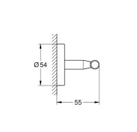 Vorschau: Grohe BauCosmopolitan Bademantelhaken, chrom 40461001