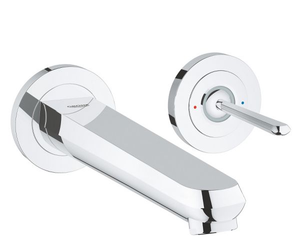 Grohe Eurodisc Joy 2-Loch-Waschtischbatterie L-Size, Ausladung 226mm, chrom