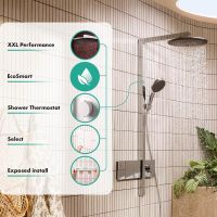 Vorschau: hansgrohe Raindance Alive S Duschsystem 300 EcoSmart, ShowerSelect Comfort, weiß matt