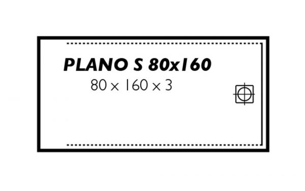 Polypex PLANO S 80x160 Duschwanne 80x160x3cm