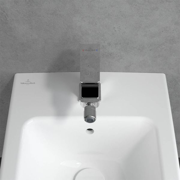Villeroy&Boch Architectura Square Einhebel-Bidetarmatur mit Ablaufgarnitur
