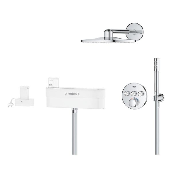 Grohe Grohtherm SmartControl PUREFOAM Duschsystem Unterputz mit Rainshower SmartActive 310, chrom 1058120000