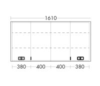 Vorschau: Burgbad rl20 Spiegelschrank 161x80cm mit Klarglas Lichtrahmen, 4 Türen SPVM160F6947 Vorschau: Burgbad rl20 Spiegelschrank 161x80cm mit Klarglas Lichtrahmen, 4 Türen SPVM160F6947